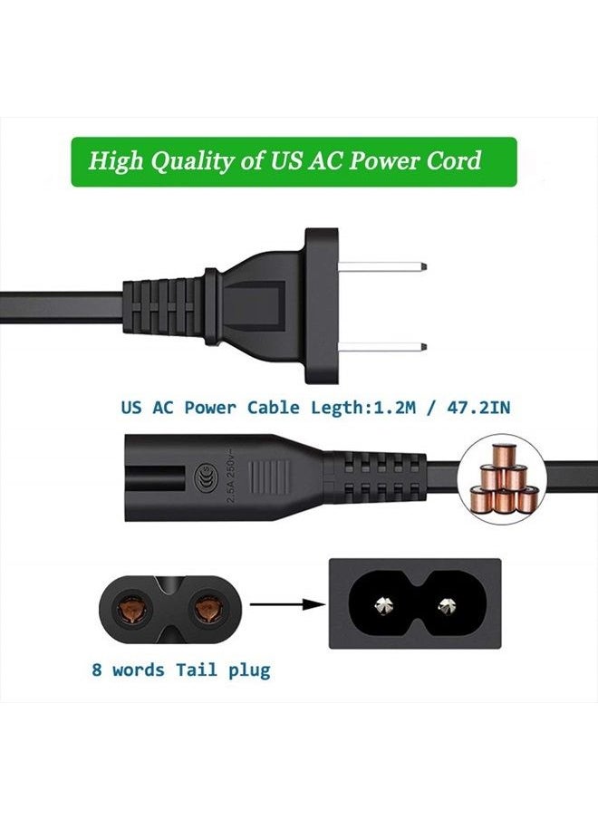 TKDY - AC-L200 for Sony Handycam Camcorder Charger DCR-SX40 DCR-SX44 DCR-SR45 DCR-SR47 DCR-SX63 DCR-SX65 DCR-SX85 DCR-DVD105 DVD108 DVD610 DCR-SR62 DCR-SR68 AC Power Adapter Cord. - Image 1
