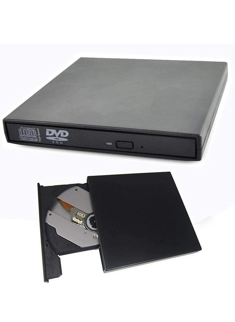 Ntech USB 2.0 External Portable CD-RW DVD Rom Combo Burner Drive for Laptop (Black)