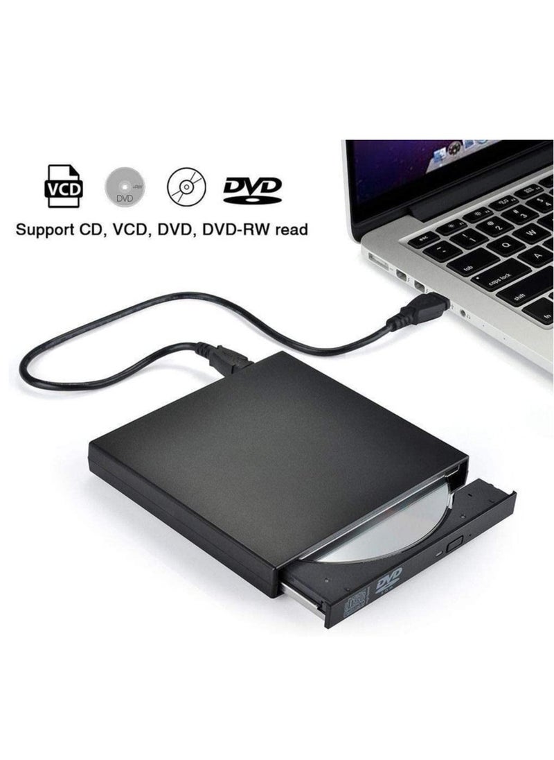 Ntech USB 2.0 External Portable CD-RW DVD Rom Combo Burner Drive for Laptop (Black)
