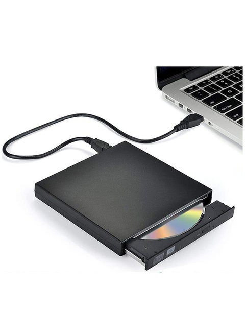 Ntech USB 2.0 External Portable CD-RW DVD Rom Combo Burner Drive for Laptop (Black)