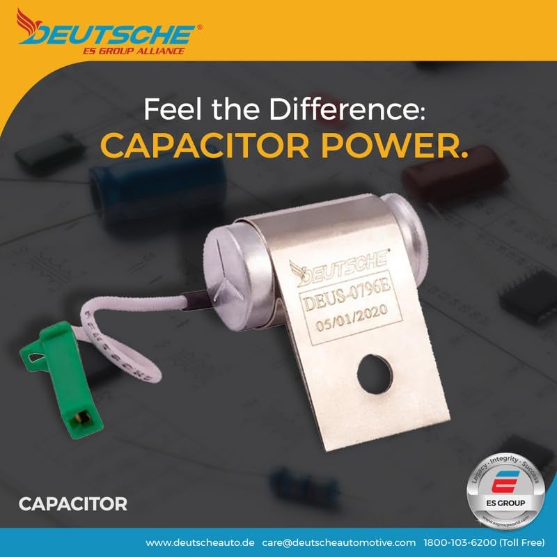Deutsche Smoothing Capacitor Compatible with Bajaj KB-4S Boxer/Pulsar | OEM Performance Bike Part | Bike Accessories | Compact Size | Improve Combustion Efficiency - Image 4