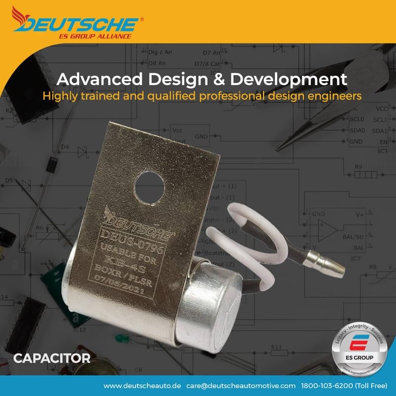 Deutsche Smoothing Capacitor Compatible with Bajaj KB-4S Boxer/Pulsar | OEM Performance Bike Part | Bike Accessories | Compact Size | Improve Combustion Efficiency - Image 3