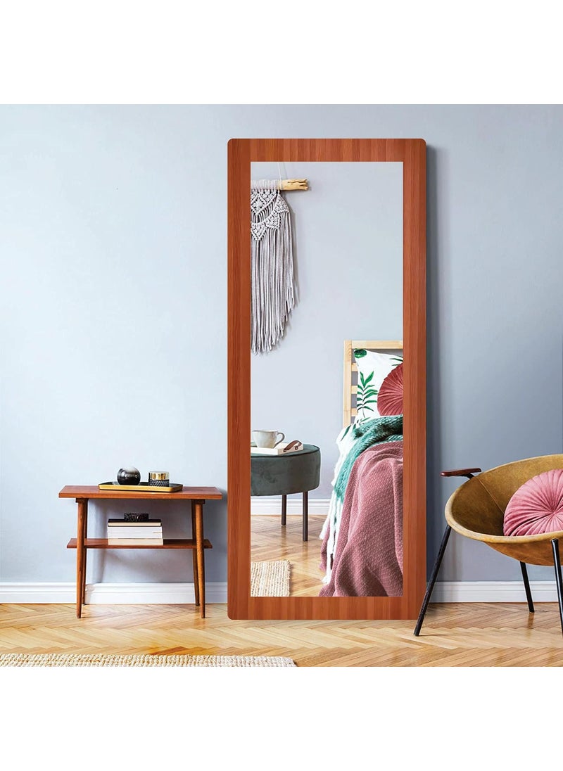 Creative Arts n Frames Creative Arts n Frames 15x40 Long Polystyrene Fiber Wood Rectangular Wall Hanging Wall Mount Bathroom HD Mirror Flower Wenge 