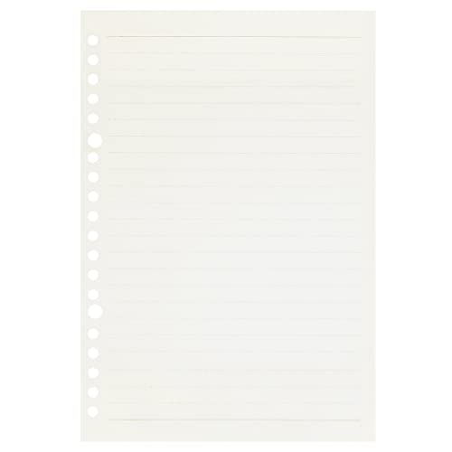 Zelten Loose Leaf Punched Paper Refills Paper for Personal Organizer Diary Notebook Refillable Planner (Lined, A5/20 Hole) - Image 2