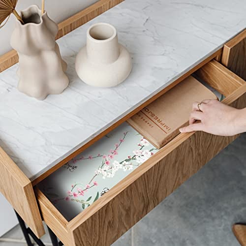 Merriton Scented Drawer Liners for Dresser Fragrant Paper Liner for Drawers Cabinet Shelf Linen Closet and Kitchen Scent Liners Non Adhesive (Gardenia Blossoms) - Image 3
