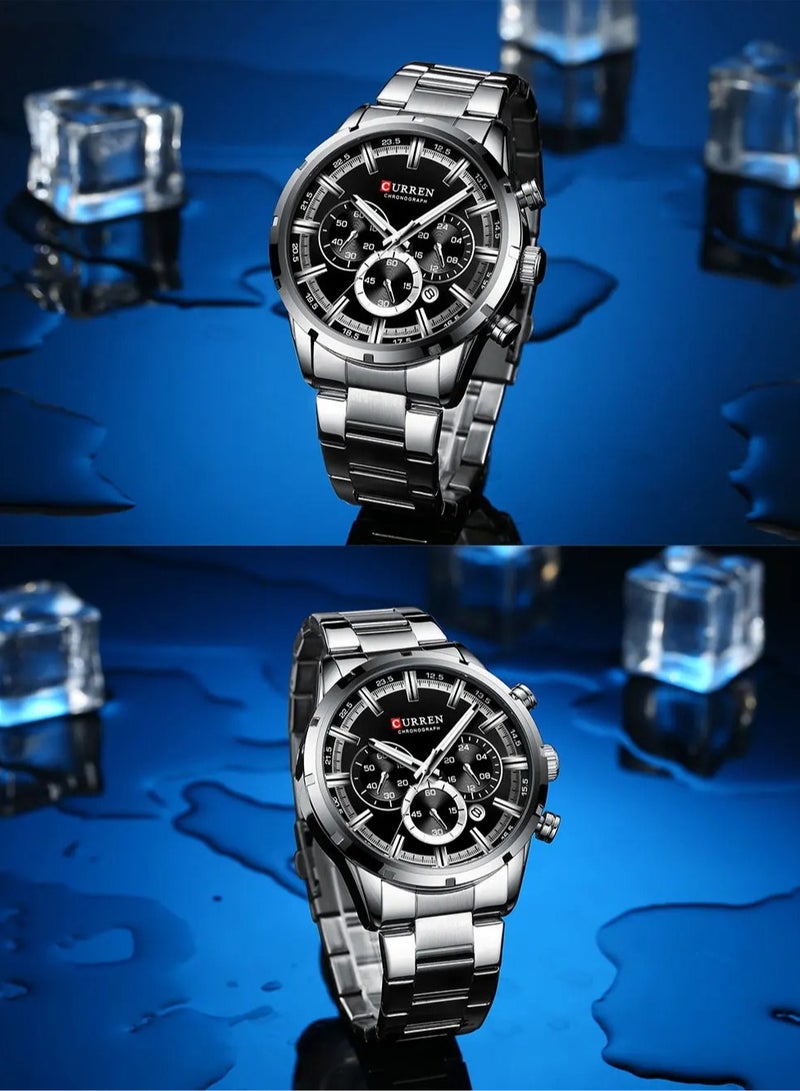CURREN CURREN Hot Fashion Mens Watches Top Brand Luxury Wrist Watch Quartz Clock Watch Men Waterproof Chronograph  - Image 2
