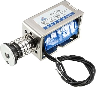 uxcell uxcell DC 12V 45N 10mm Stroke Pull Push Type Open Frame Solenoid Electromagnet Linear Motion JF-Z05  - Image 1
