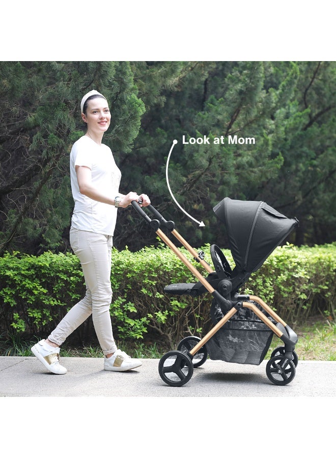 Teknum STROLL - 1 Reversible Travel Stroller - Gold - Image 2