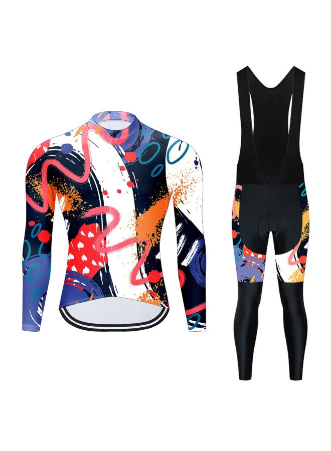 New Cycling Jersey Long-sleeve Set, Cool, Sweat-absorbent And Breathable Team Cycling Shirt