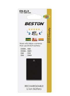 BESTON Beston EN-EL9 Camera Battery (1200mAh, 7.4V)  - Image 1