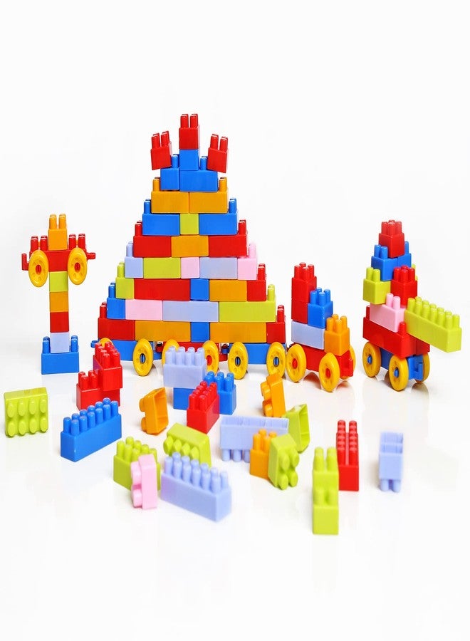 Ekta Junior Builders Building Blocks Set-1, Building Blocks for Kids, Block Game for Kids - 155 Pieces - Image 2