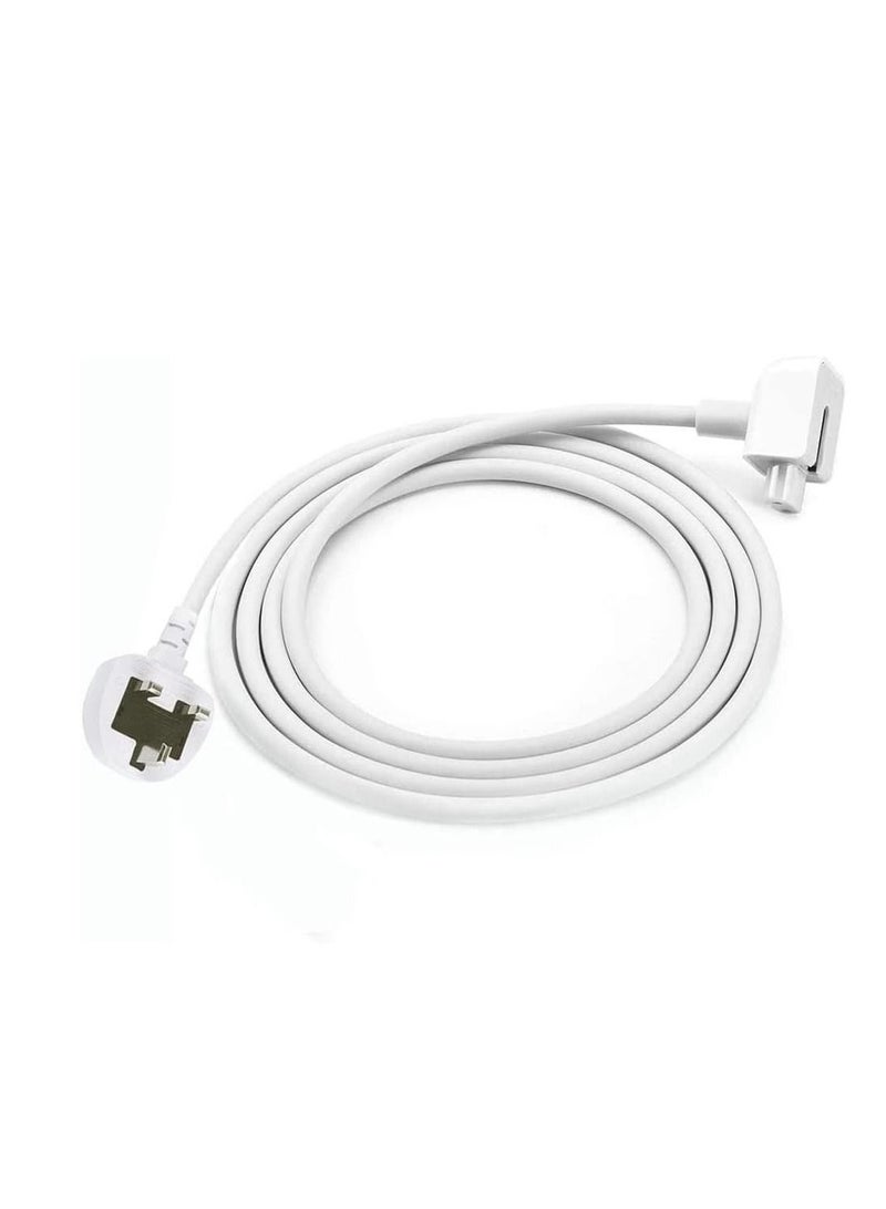 إن تك كابل تمديد سلك جداري لمحول الطاقة NTECH متوافق مع محولات الطاقة iMac / iBook / MacBook / Pro 10W / 12W / 29W / 45W / 60W / 85W Magsafe-1 أو Magsafe-2 (أبيض / أبيض) - Image 1