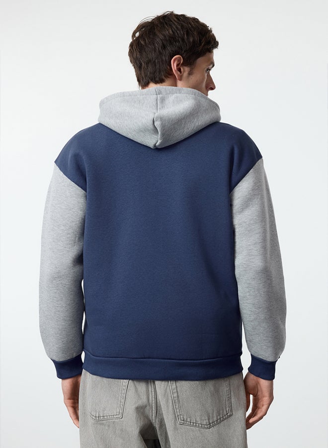 trendyol Oversize/Wide Cut Polar Fleece/Warm Zipper Hooded Cardigan/Sweatshirt TMNAW25SW00076 - Image 2