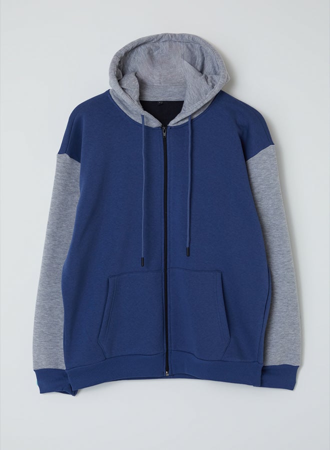 trendyol Oversize/Wide Cut Polar Fleece/Warm Zipper Hooded Cardigan/Sweatshirt TMNAW25SW00076 - Image 5