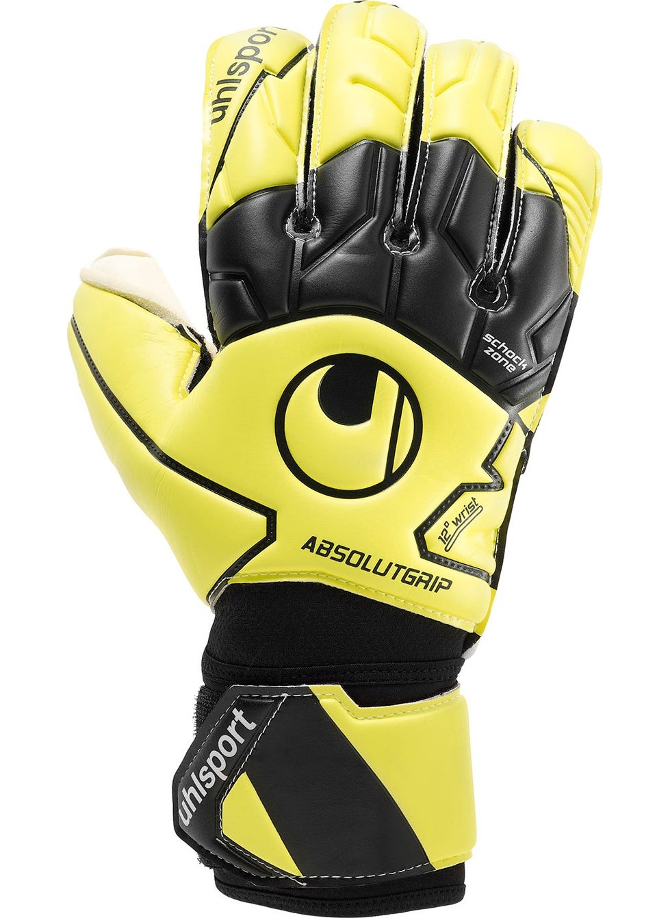 UHLSPORT Yellow Goalkeeper Glove Absolutegr. Flex Frame 1011151  - Image 1