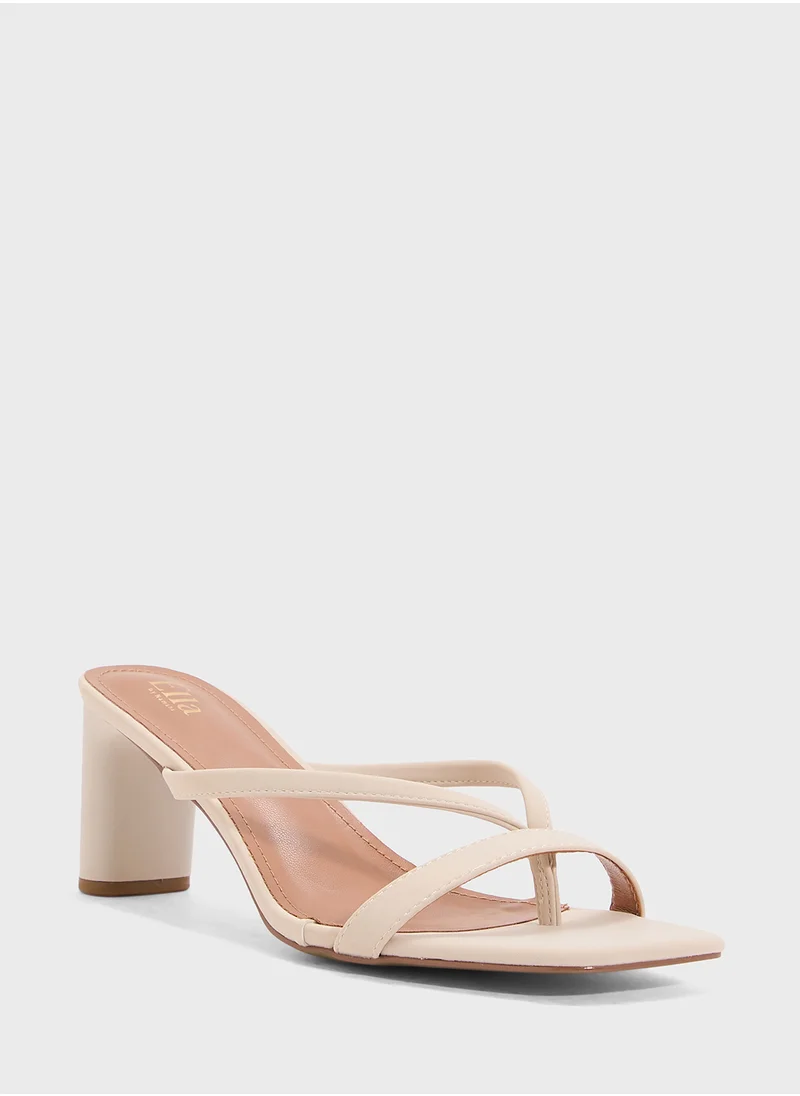 ELLA High Heeled Mule Sandal