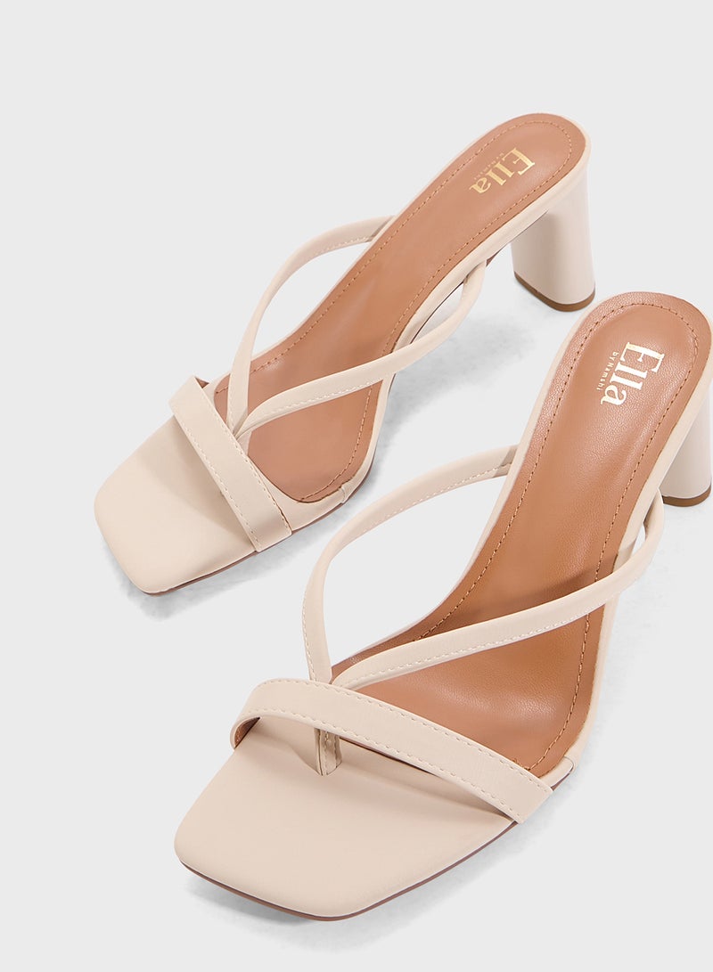 ELLA High Heeled Mule Sandal  - Image 4