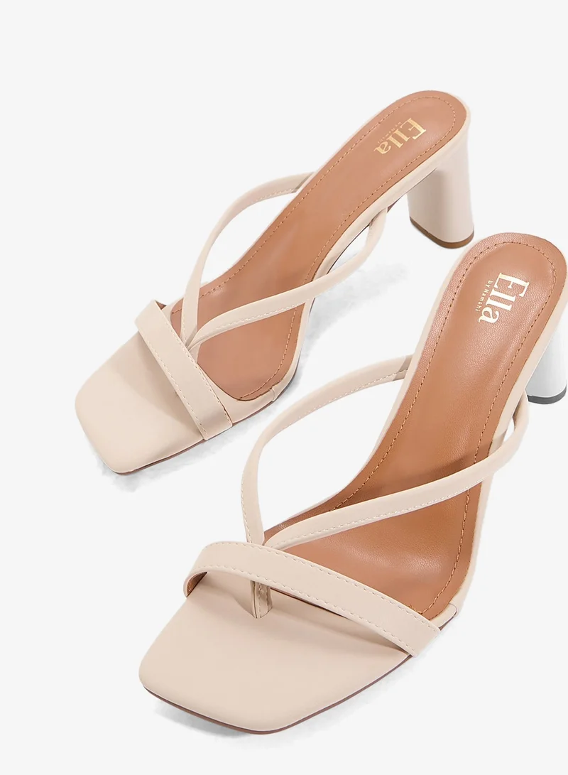 ELLA High Heeled Mule Sandal