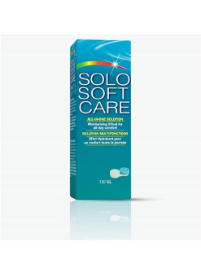 Solo Soft Care Contact Lens Solution – Cleaning, Disinfecting & Moisturizing – 130 ml