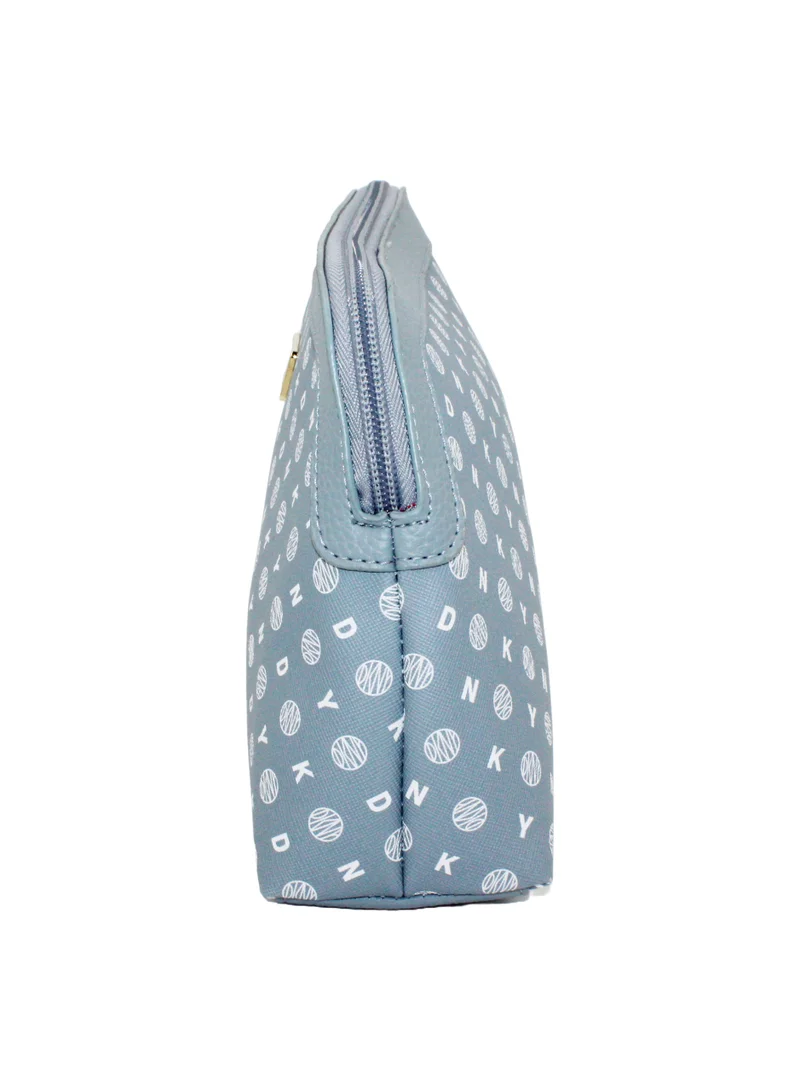 DKNY BLUE GREY DKNY Legacy Beauty Pouch Cosmetic Bag, Travel Make up Bag Small, Small Waterproof and Lightweight Cosmetic Bag Storage Bag, Small Makeup Bag, Travel Toiletry Bag for Women | Best Price UAE
