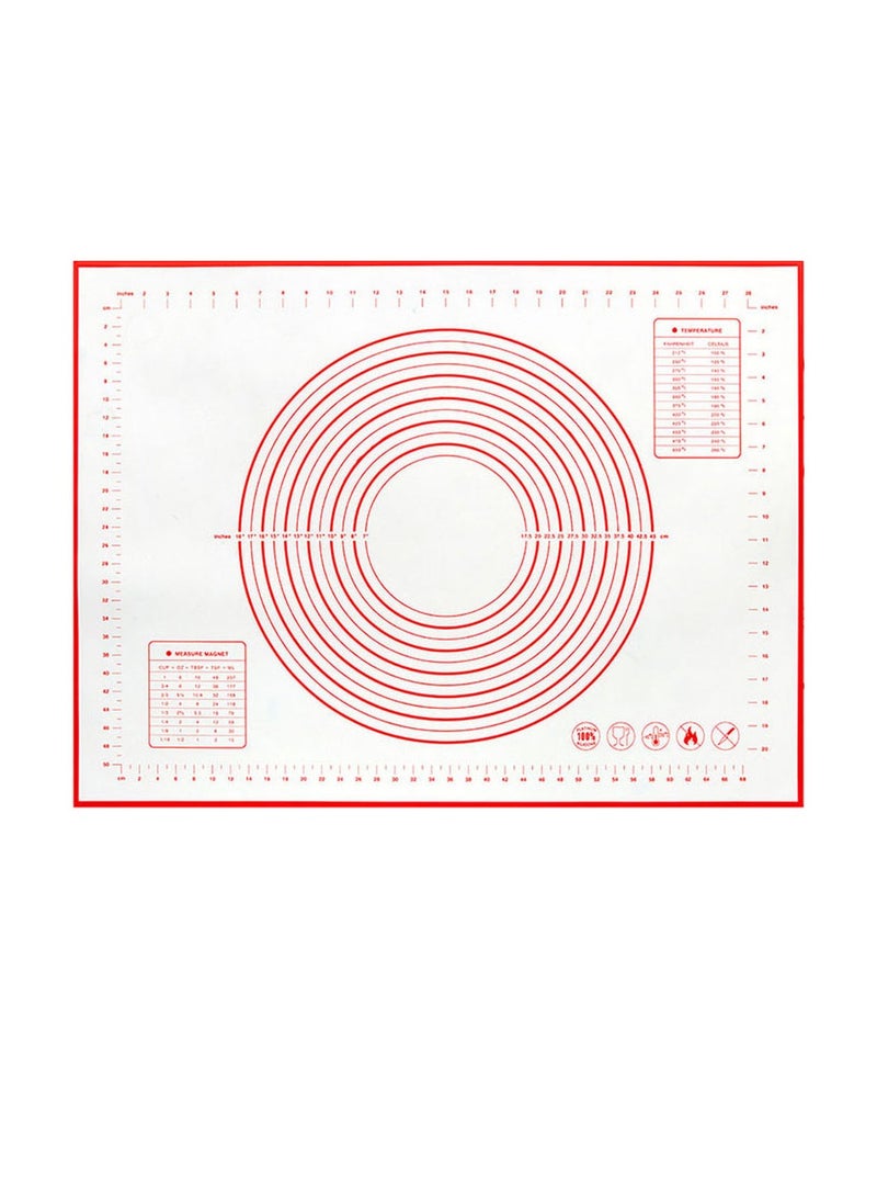 Silicone Kneading Pad Double Scale Non-stick Surface Dough Pad Kitchen Cooking(40X60cm - Image 1