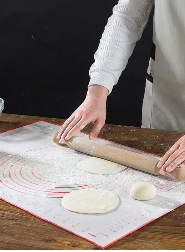 Silicone Kneading Pad Double Scale Non-stick Surface Dough Pad Kitchen Cooking(40X60cm - Image 5