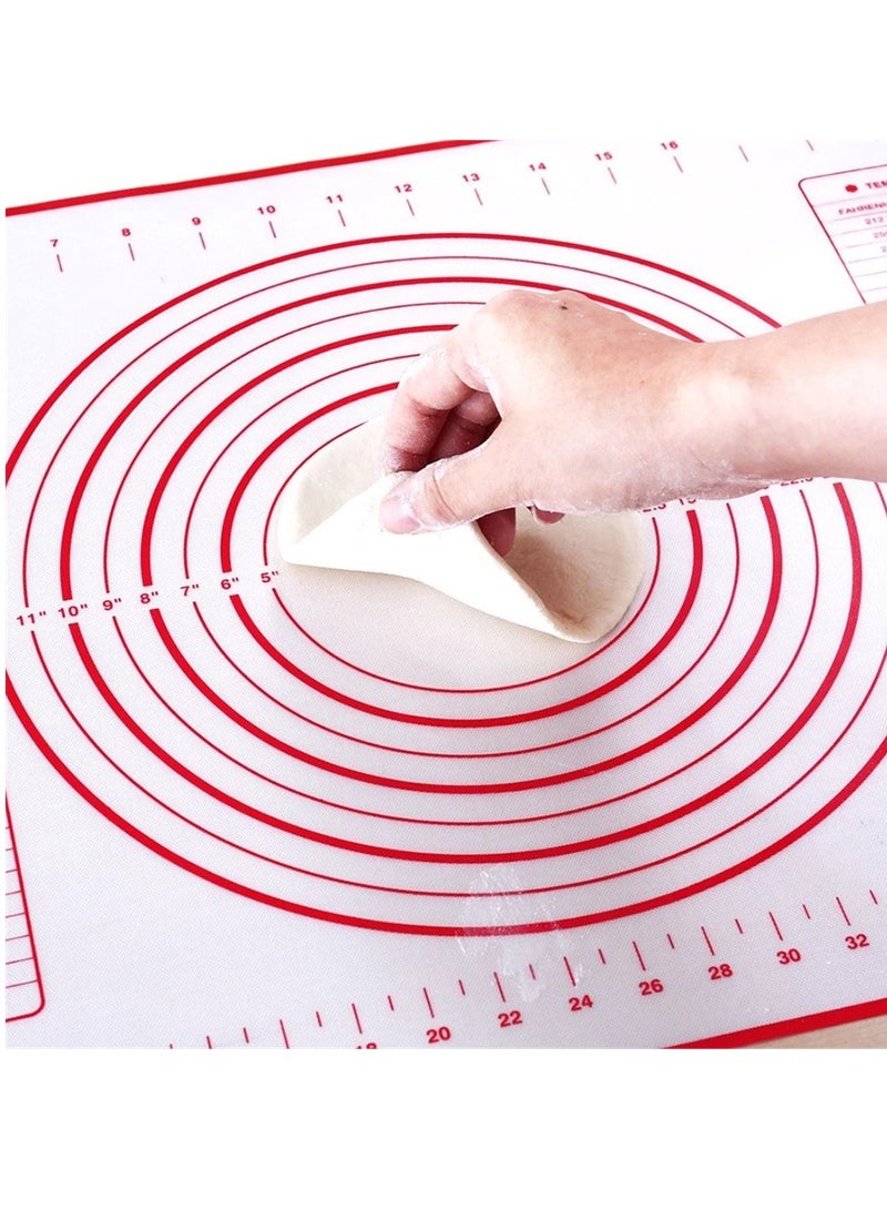 Silicone Kneading Pad Double Scale Non-stick Surface Dough Pad Kitchen Cooking(40X60cm - Image 4