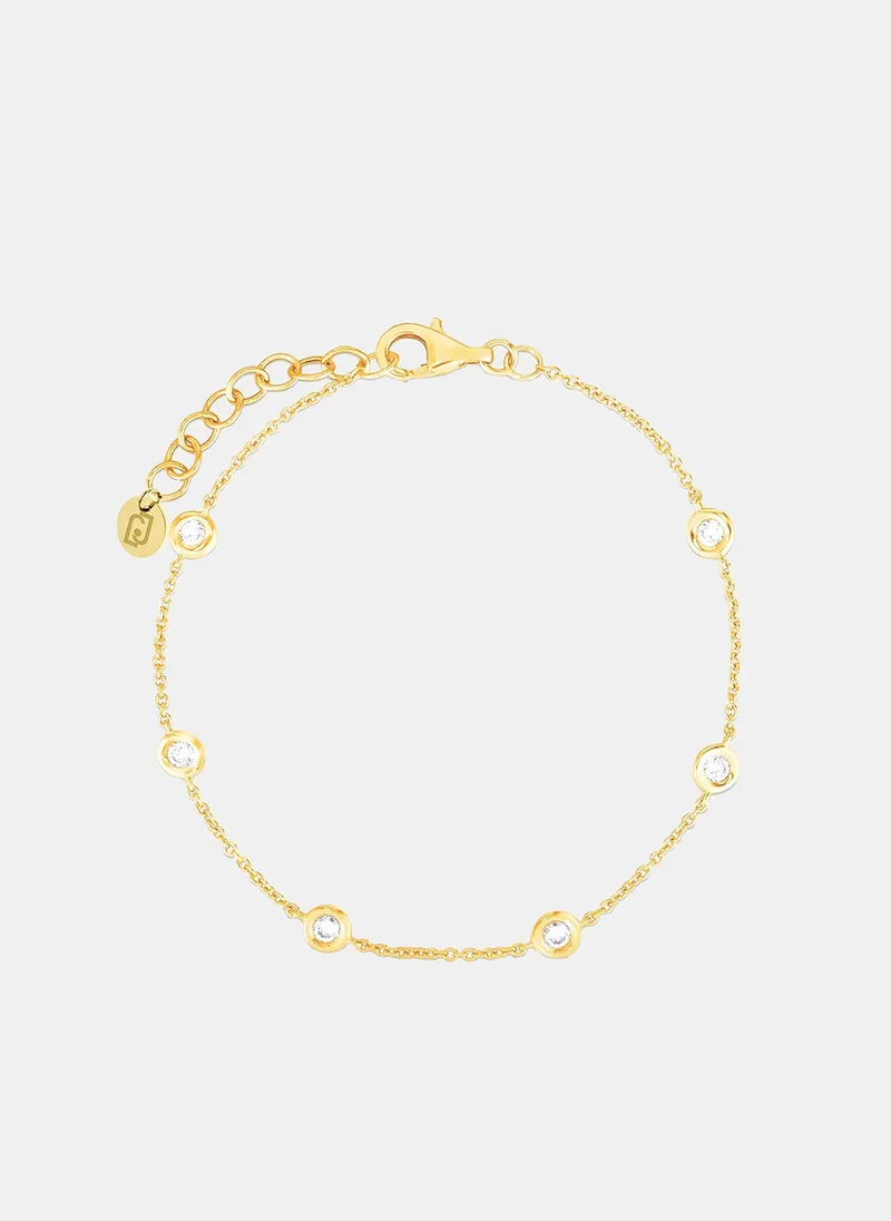 ليو جو سوار بعناصر مستديرة مرصعة بالكريستال