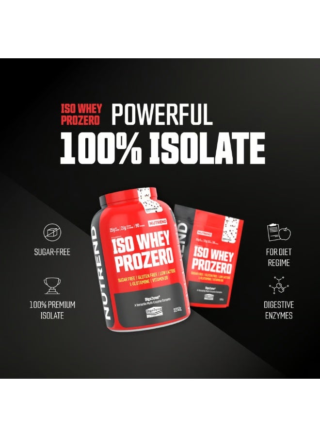 NUTREND Iso Whey Prozero Protein Powder, Vanilla Pudding, 1 lbs - Image 2