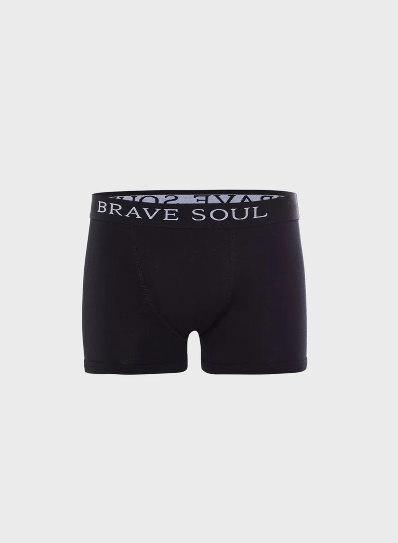 BRAVE SOUL 2 Pack Branded Antarsia Boxers