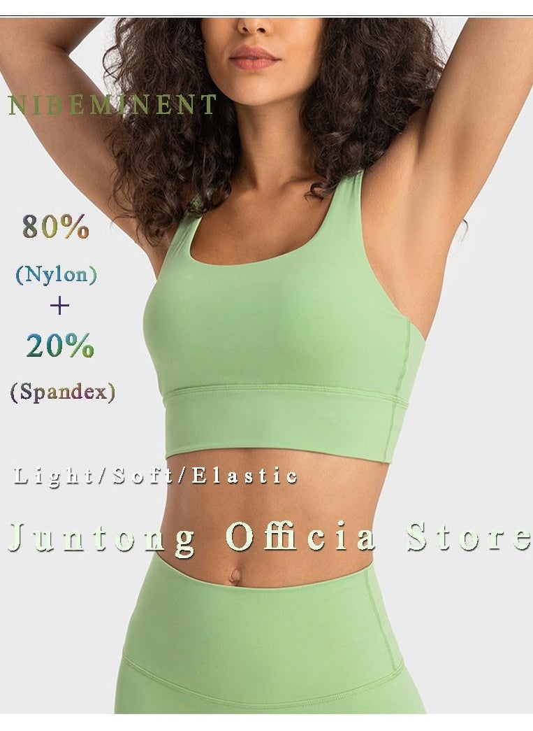 NIBEMINENT - Women's Fitness Set 2-piece Seamless Vest+High Waisted Shorts Yoga Suit - Image 1
