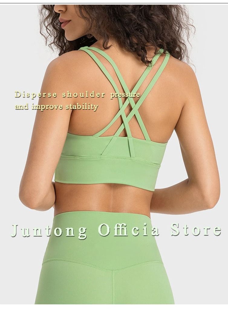 NIBEMINENT - Women's Fitness Set 2-piece Seamless Vest+High Waisted Shorts Yoga Suit - Image 1