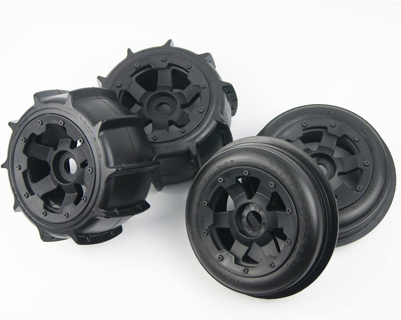 TITRACING Front Sand Paddles Wheels Tires for HPI KM Baja 5B SS - Image 1