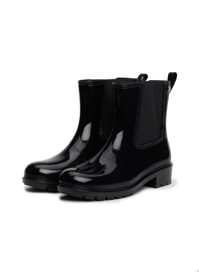 TOMMY HILFIGER Patent Cleat Rain Boots  - Image 3