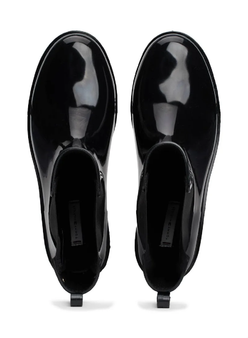 TOMMY HILFIGER Patent Cleat Rain Boots