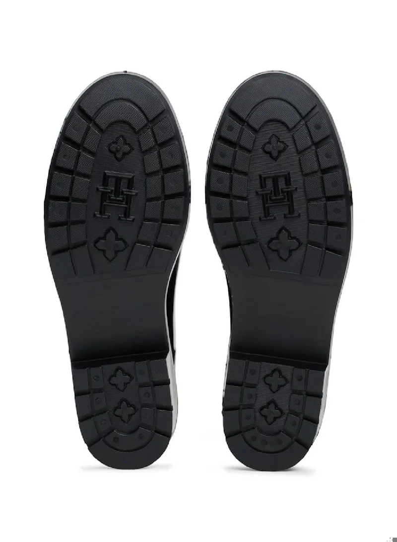 TOMMY HILFIGER Patent Cleat Rain Boots