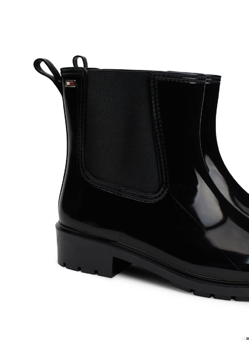 TOMMY HILFIGER Patent Cleat Rain Boots  - Image 5