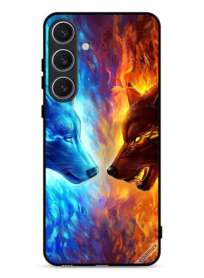 Covernex Samsung Galaxy S25 FE Protective Case Cover Water & Fire Wolf - Image 1
