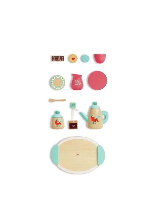 Hape مجموعة لعب الشاي الخشبية هابي E3207 - Image 5