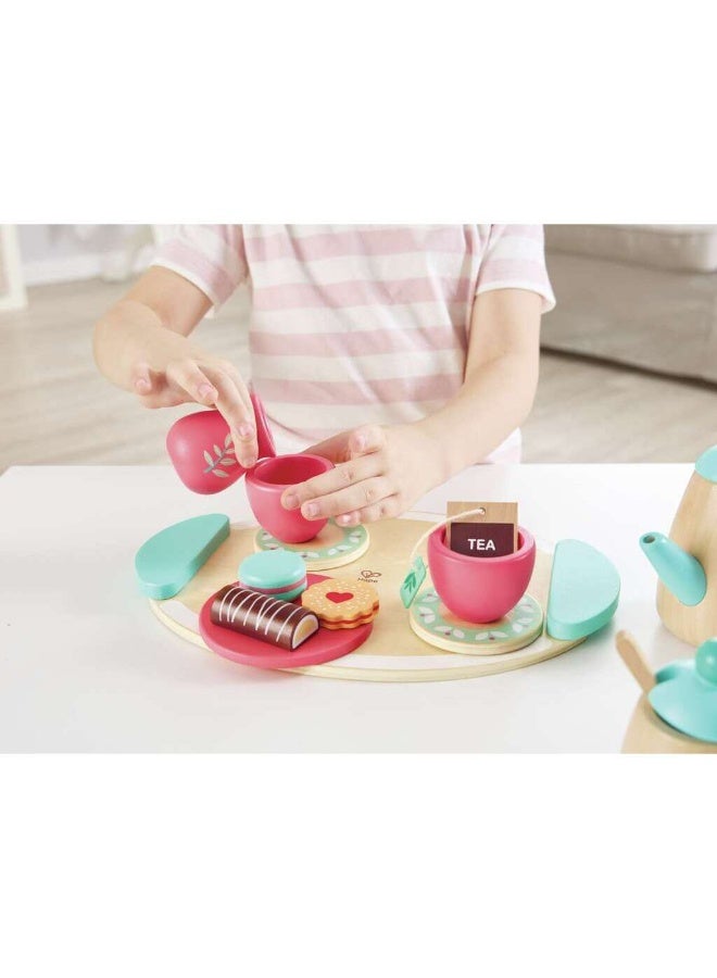Hape مجموعة لعب الشاي الخشبية هابي E3207 - Image 4
