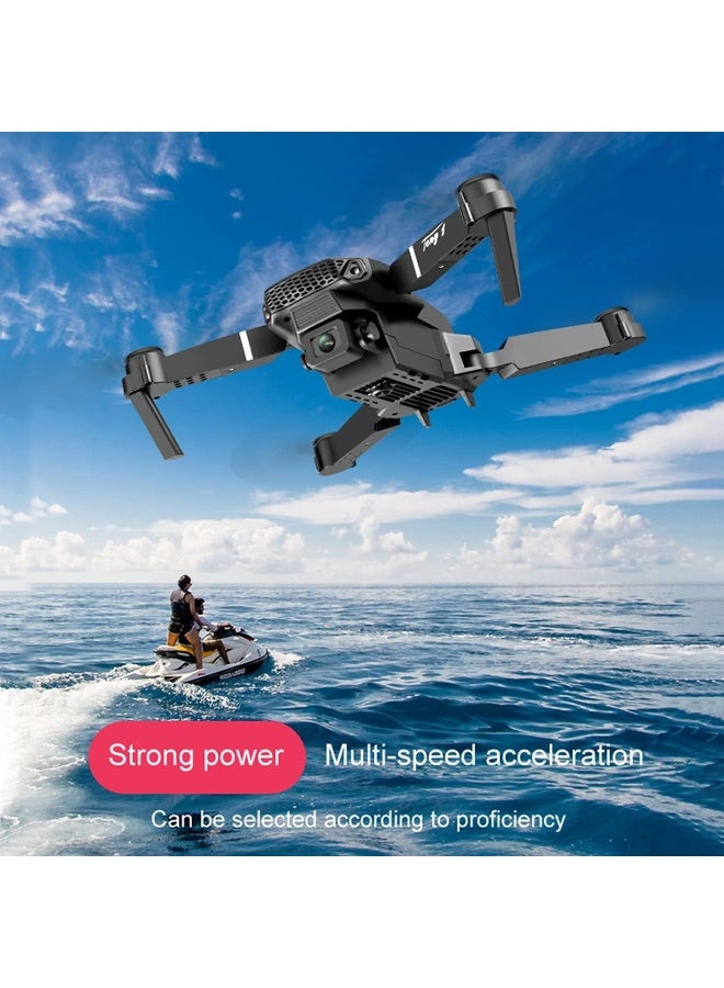 واحة الألعاب طائرة درون ذكية قابلة للطي بكاميرتين 4K، تحكم عبر التطبيق FPV، تثبيت الارتفاع، حركات 360°، تحكم بالإيماءات مع حقيبة حمل - Image 5