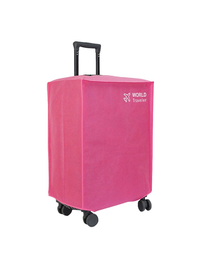 24 Inch Pink Thick Non-Woven Suitcase Cover, High Quality Travel Suitcase Protective Cover, Suitable For Wheeled Suitcases, Waterproof, Dustproof And Scratch-Resistant Suitcase Cover - Image 1