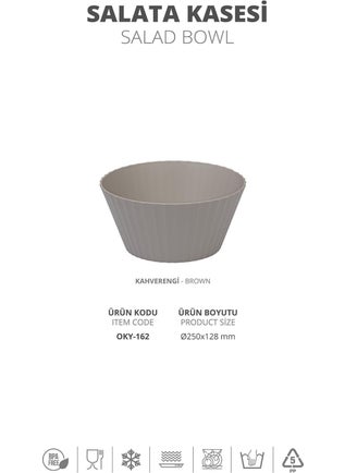 ‎okyanus Home Ocean Home Coliseum Mink Salad Bowl  - Image 2