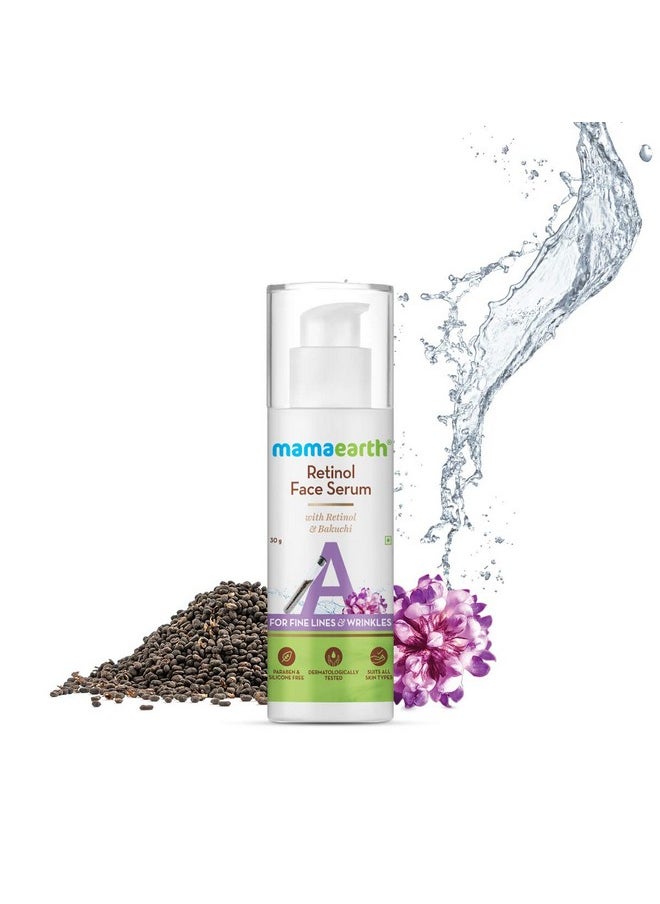 Mamaearth - Retinol Face Serum With Retinol & Bakuchi For Fine Lines & Wrinkles 30 G - Image 1