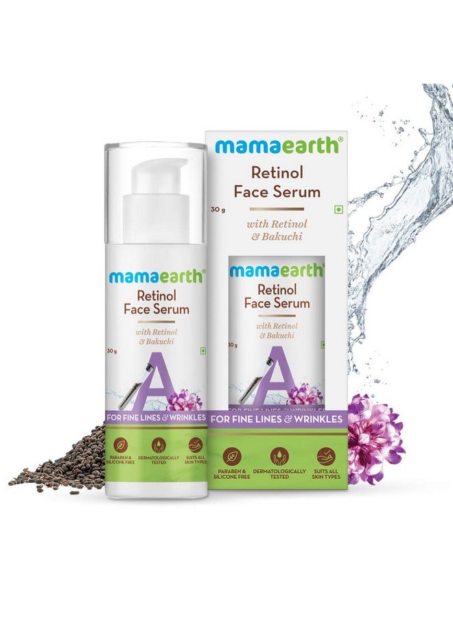 Mamaearth - Retinol Face Serum With Retinol & Bakuchi For Fine Lines & Wrinkles 30 G - Image 1