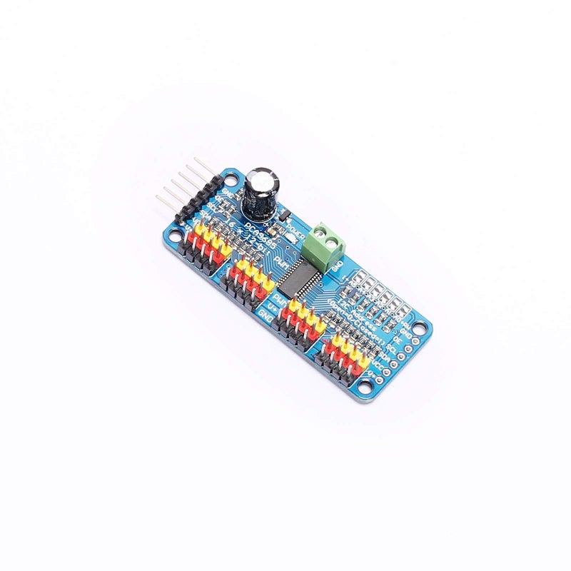 DEVMO PCA9685 16 Channel 12-bit PWM Servo Motor Driver I2C IIC Interface Shield Module Compatible with Servo Ar-duino Raspberry Pi