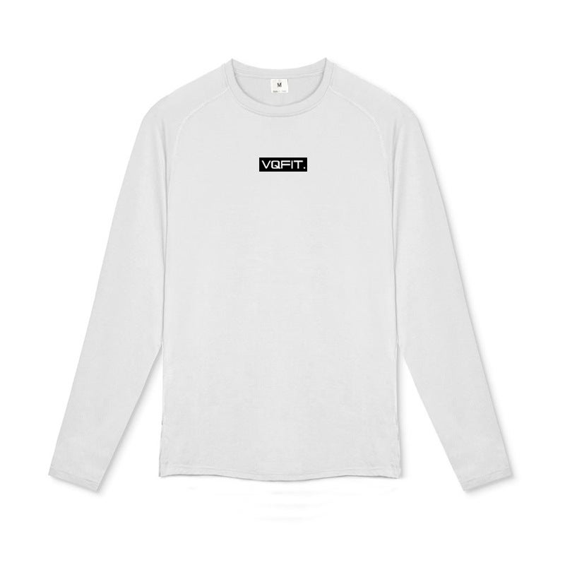 VQFIT Fitness Running Sports Long Sleeve T-shirt Muscle Men''s Autumn Elastic Tight Clothes Crewneck Explosive Base Shirt - Image 4