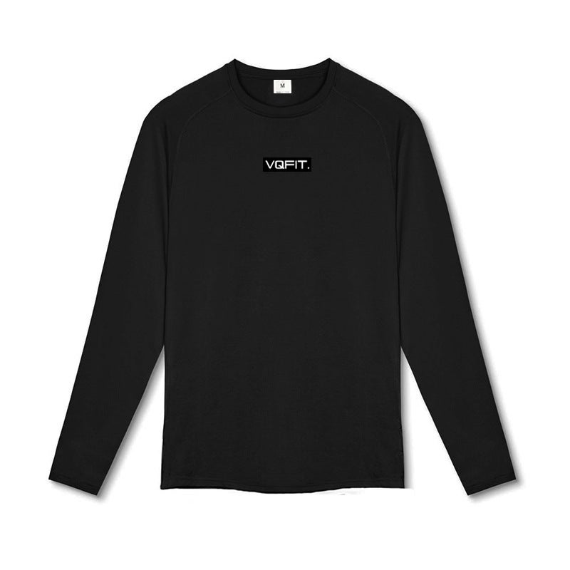 VQFIT Fitness Running Sports Long Sleeve T-shirt Muscle Men''s Autumn Elastic Tight Clothes Crewneck Explosive Base Shirt - Image 5