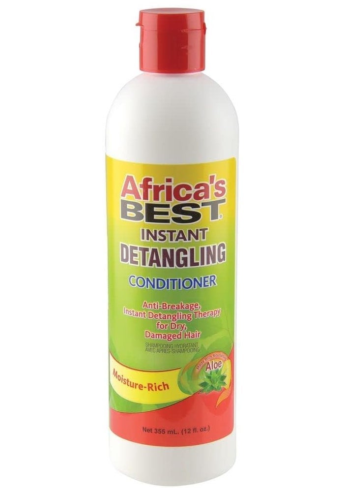 Africa's Best Instant Detangling Conditioner, 12 Ounce - Moisture-Rich Formula for Dry and Damaged Hair - Image 1