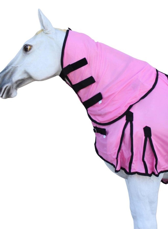 CHALLENGER 66" Horse Mesh Summer FlySheet Spring Airflow Neck Pink 73128 - Image 2